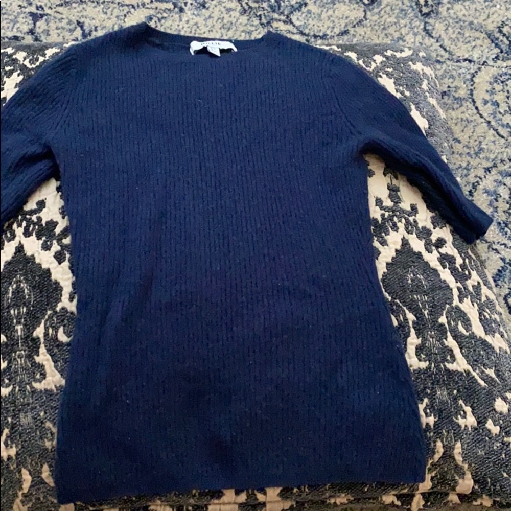 Navy fitted sweater
